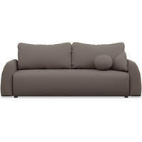 3-SITZER SOFA Nubelle Braun Chenille-Bezug, wasserabweisend - Schwarz/Braun, Kunststoff/Textil (244/85/93cm) - Selsey
