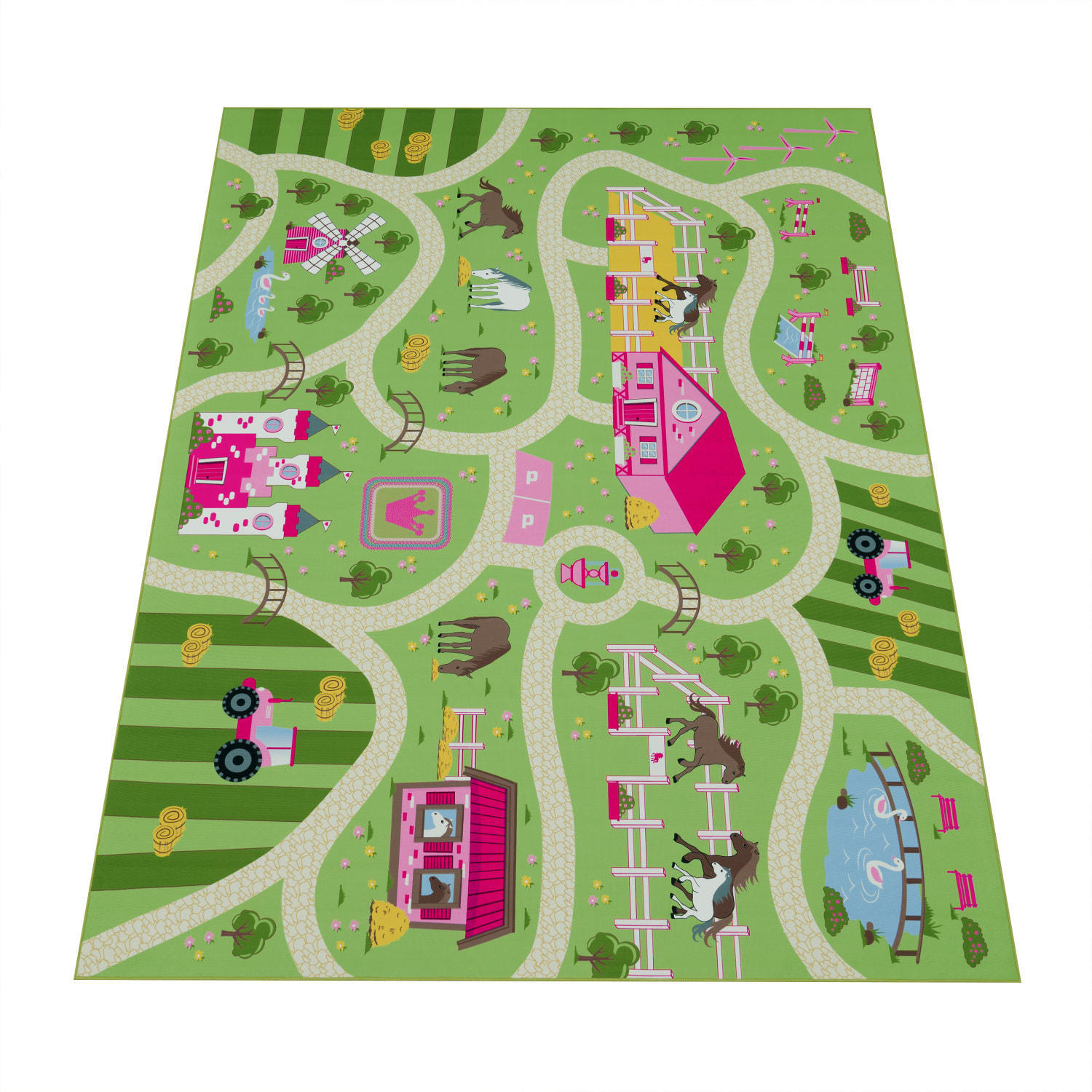 KINDERTEPPICH 200/200 cm Bino 560 - Grün, Textil (200/200cm) - Paco Home