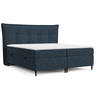 BOXBETT Sinai Marineblau 140/200 cm mit Taschenmatratze und Topper - Schwarz/Dunkelblau, Holz/Holzwerkstoff (140/200cm) - Maison de Reve