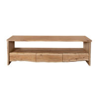 LOWBOARD DAHLIA - Beige/Naturfarben, Akazienholz/Holz (160/50/45cm) - SAM