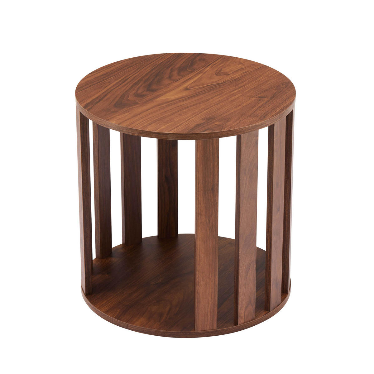 COUCHTISCH, dunkles Holz - Braun, Holz (50/50/50cm) - Oviala