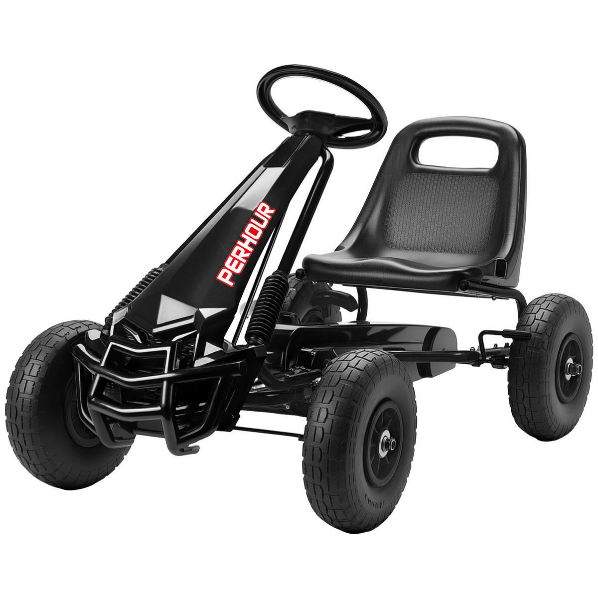 TRETKART DE-13138 manuelle Kupplung Schwarz - Schwarz, Kunststoff (110/61/62cm) - ComfortXL
