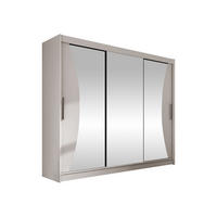 KLEIDERSCHRANK Aston IV - Kaschmir/Silberfarben, Holzwerkstoff/Kunststoff (250/215/58cm) - MIRJAN24