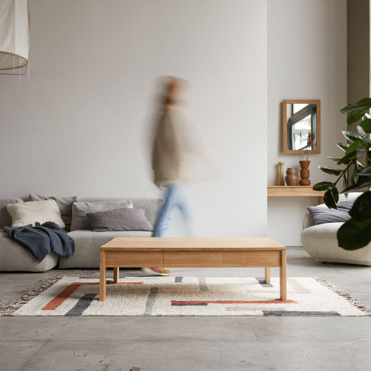 COUCHTISCH Eden Natur aus Teak - Naturfarben, Holz (80/120/35cm) - Tikamoon