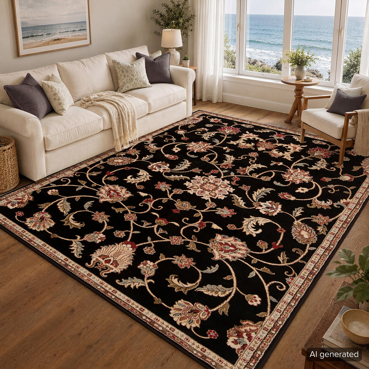 KURZFLORTEPPICH Bekuri 160/230 cm Schwarz - Schwarz, Textil (160/230cm) - LIVABLISS