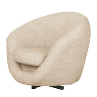 DREHSESSEL - Creme, Textil (92/75/80cm) - home24