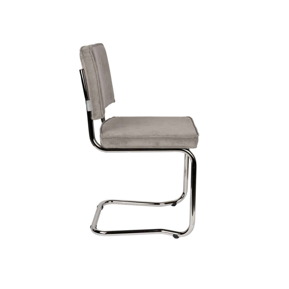 ESSZIMMERSTUHL Ridge Kink Rib Hellgrau - 2 er Set - Hellgrau, Textil (48/85/50cm) - Zuiver
