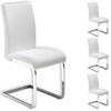 SCHWINGSTUHL LETICIA 4ER-SET - Weiß, Textil/Metall (42/96/57cm) - IDIMEX