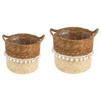 PFLANZENKÖRBE LINI - Naturfarben, Kunststoff (26/24cm) - IDIMEX