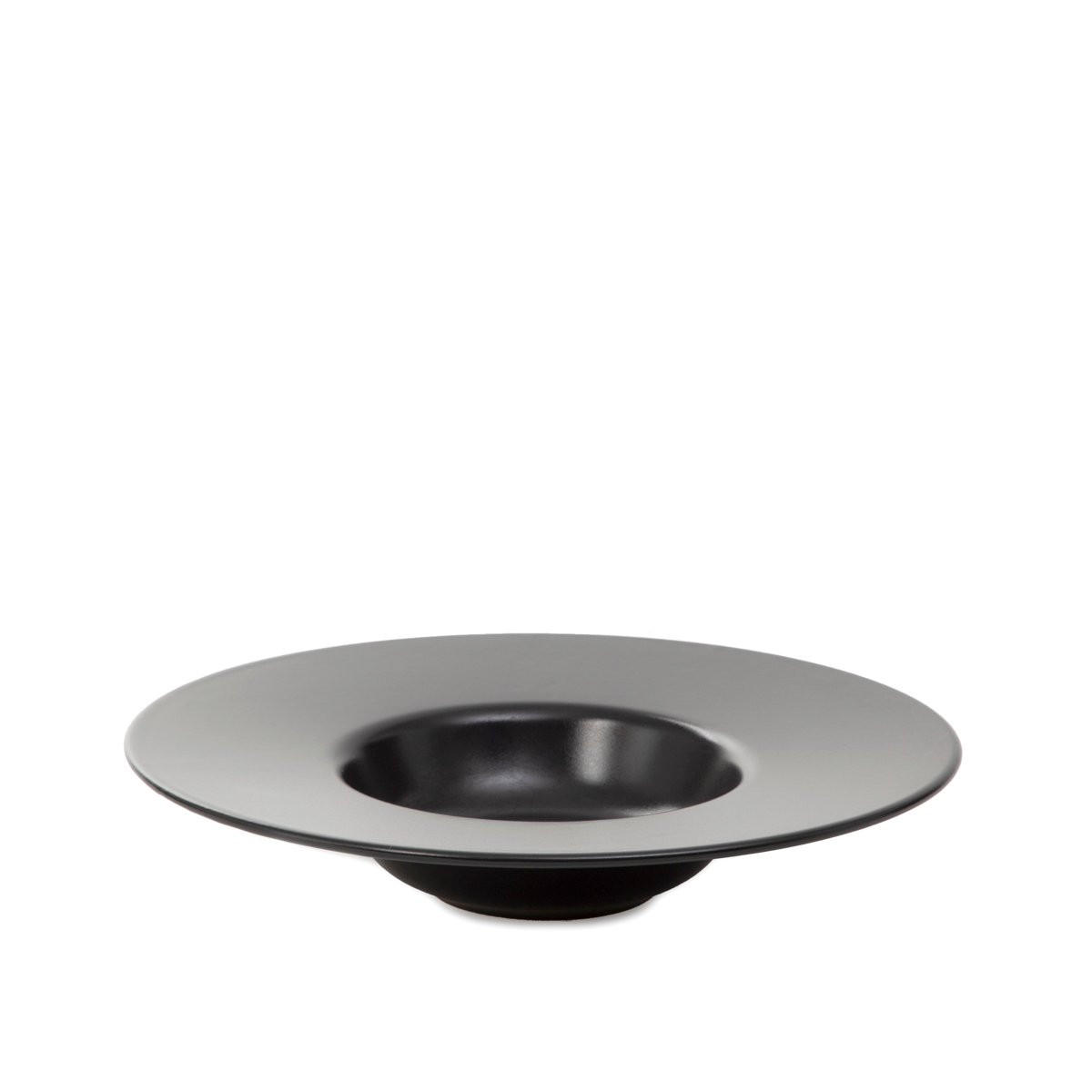 NUDELTELLER Famelio schwarz 28 cm 6er-Set - Schwarz, Keramik (28cm) - Homla