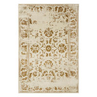 VINTAGE-TEPPICH Suki 80/150 cm - Gelb/Creme, Kunststoff (80/150cm) - benuta