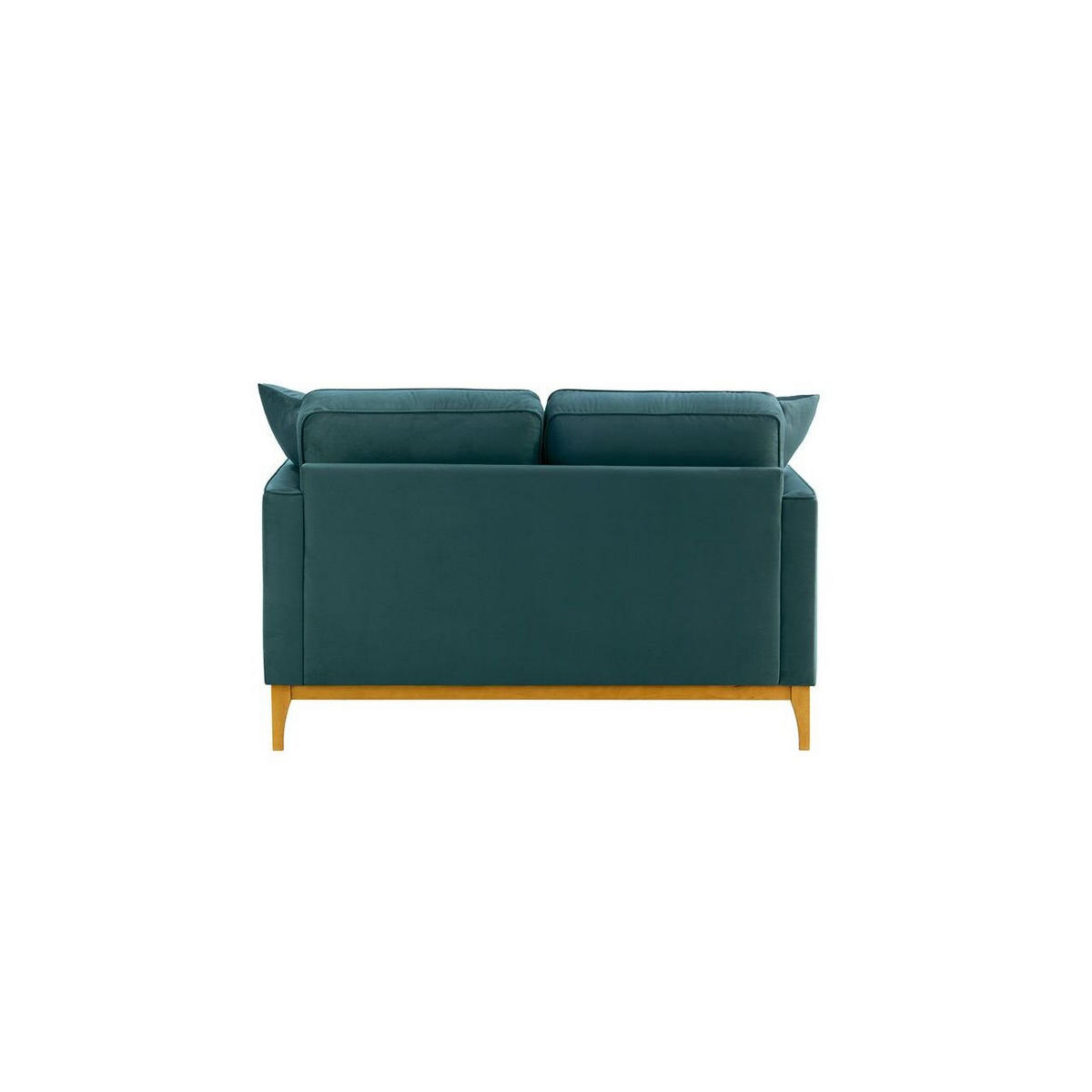 ZWEISITZER-SOFA Linara-Velluto 12 - Blau, Holz/Textil (141/91/95cm)
