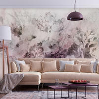 VLIESTAPETE Grau 400/280 cm - Pink/Grau, Textil (400/1cm) - KUNSTLOFT