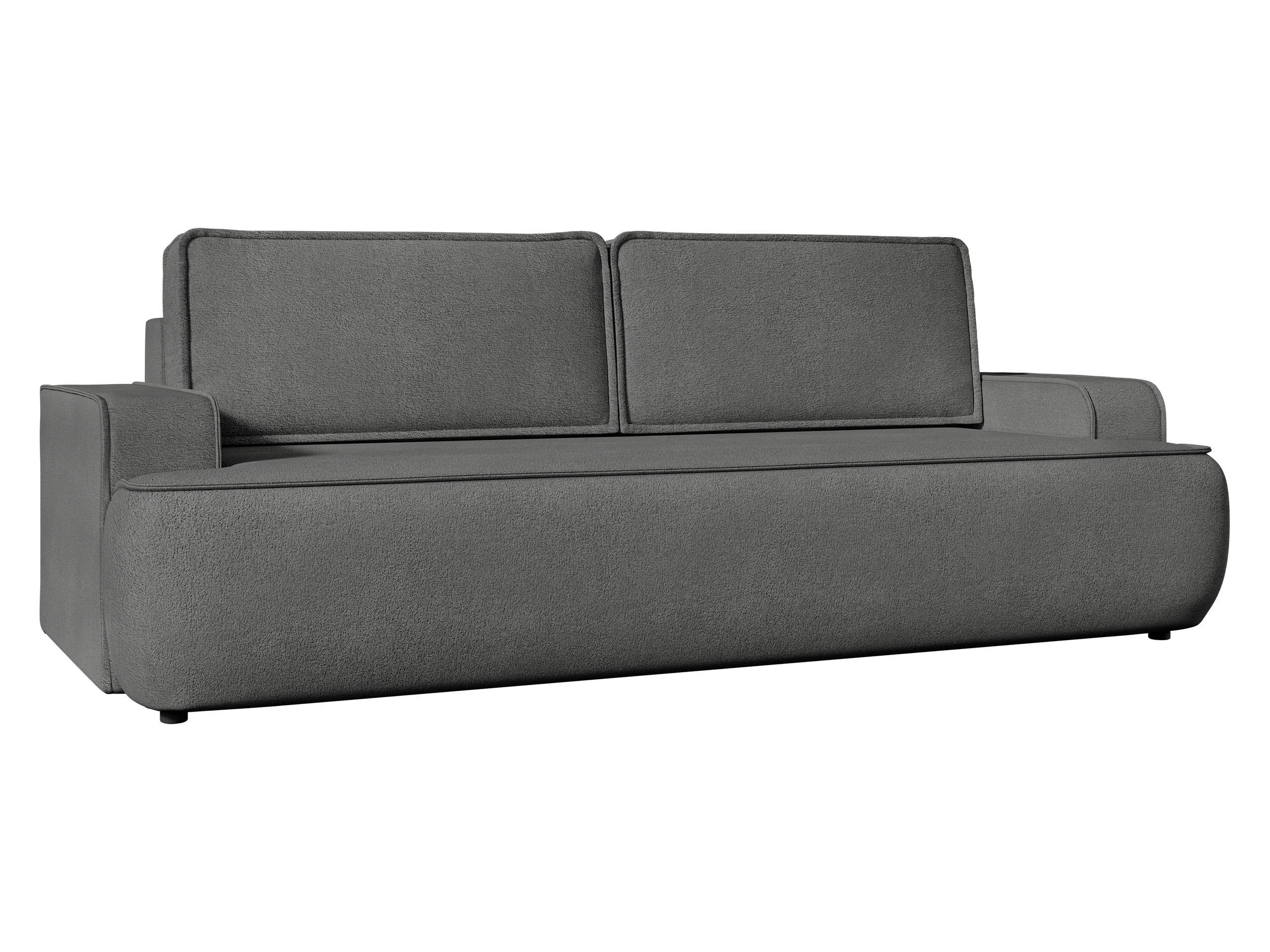 SCHLAFSOFA Mono - Schwarz/Grau, Holz/Kunststoff (248/94/110cm) - MIRJAN24