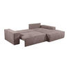 SCHLAFSOFA - 4 Personen-Sitzer - Samt, Stoff - Malve - - Lila, Textil (267/85/167cm) - Vente-Unique