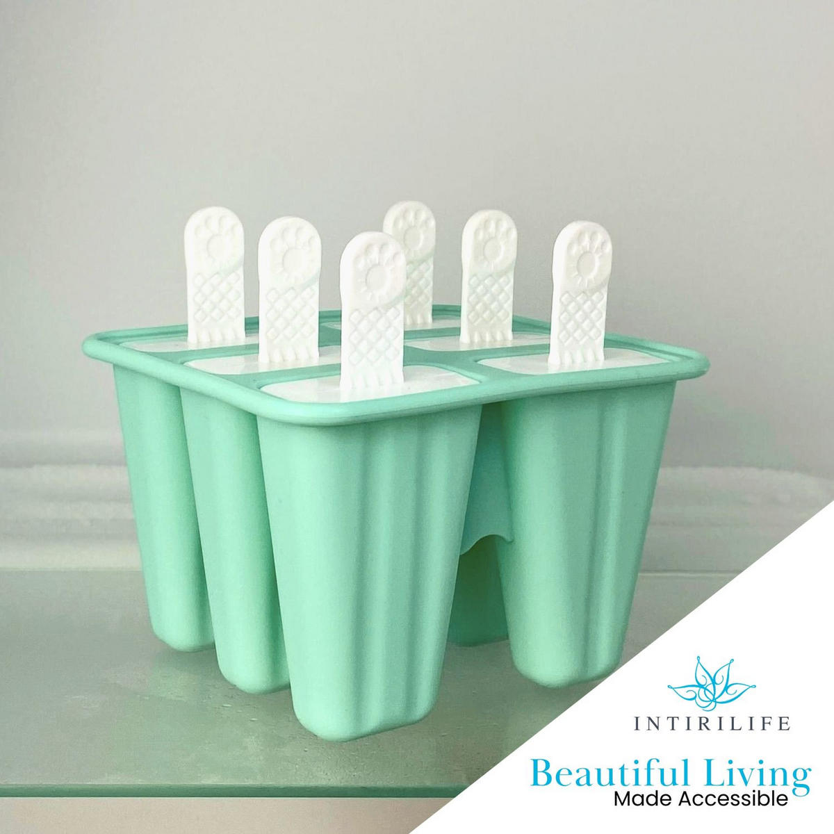 EISCREME FORM - Grün, Kunststoff (12/9/14cm) - Intirilife