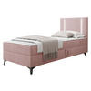 BOXBETT Ono 1, Setite: Rechts - Schwarz/Rosa, Holz/Textil (90/200cm) - MIRJAN24