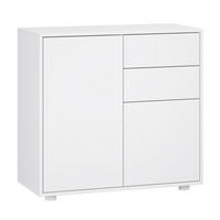 KOMODA Paarl 2dveřová - bílá, kompozitní dřevo (79/74/36cm) - [en.casa]