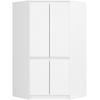 KLEIDERSCHRANK Weiß 100x50x180 cm - Weiß, Holzwerkstoff (100/180/50cm) - Akord
