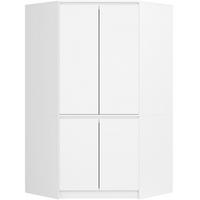 KLEIDERSCHRANK Weiß 100x50x180 cm - Weiß, Holzwerkstoff (100/180/50cm) - Akord