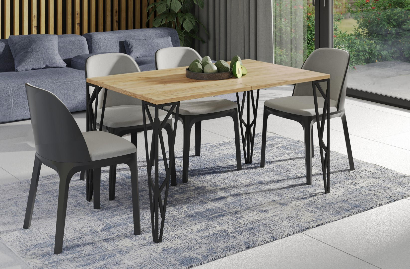 ESSTISCH Rulo bis 210 cm - Eiche Bianco, Holzwerkstoff (130/80/76cm) - Endo-Moebel