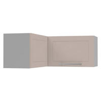 ECKHÄNGESCHRANK Kvantum W14/90/36 Grau / Kaschmir Matt 90 / 90 / 36cm - Kaschmir/Grau, Holz/Holzwerkstoff (90/36/90cm) - Feldmann-Wohnen