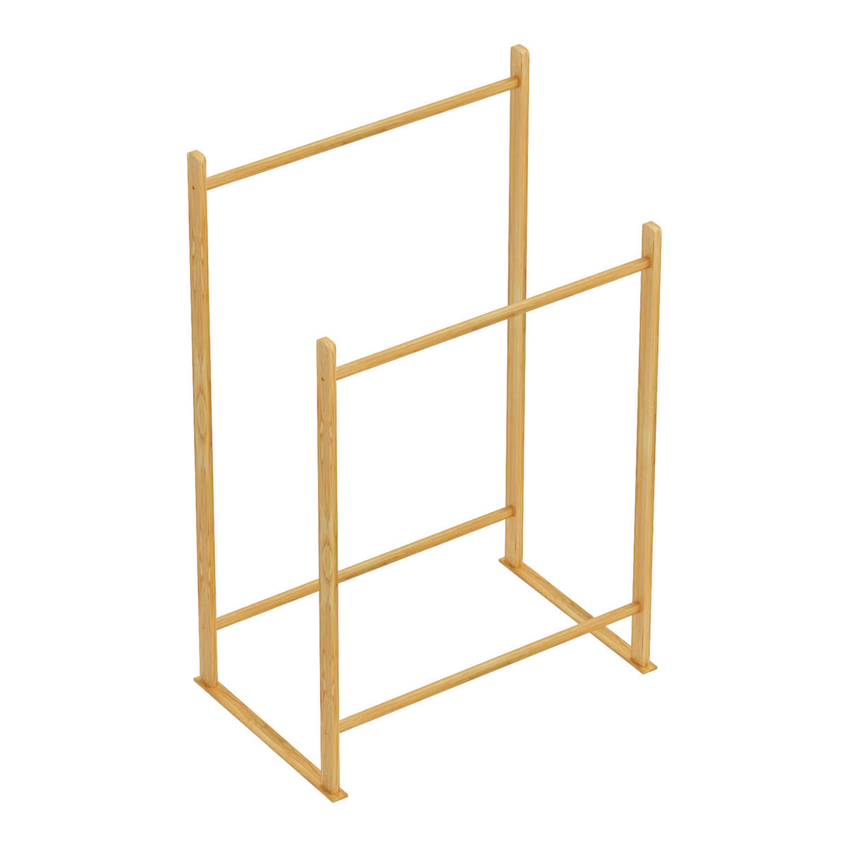 GARDEROBENSTÄNDER Mariehamn - Kieferfarben, Holz (80/122/50cm) - [en.casa]