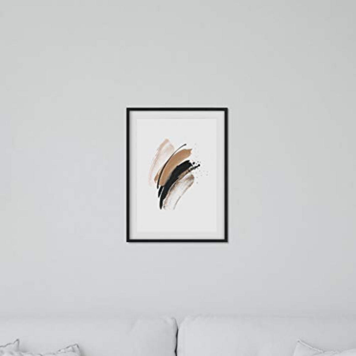 POSTER Set mit 4 Abstrakte Formen und Figuren Braun A4 Rahmenlos - Klar, Papier (29.7/3cm) - Nacnic