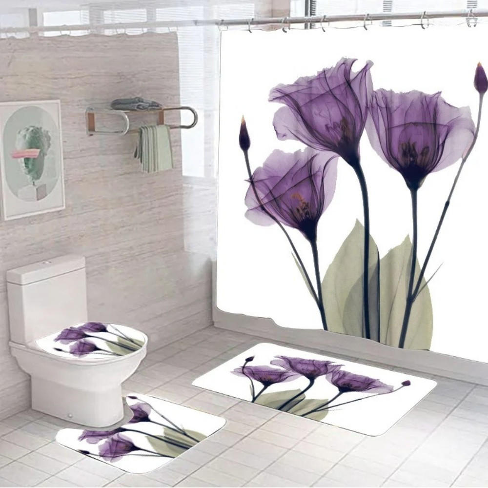 Mcboson Duschvorhang Lila 180x180 cm