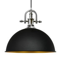 PENDELLEUCHTE Lipeo Vintage 40/23 - Roségold/Schwarz, Metall (23/40/23cm) - Bamyum