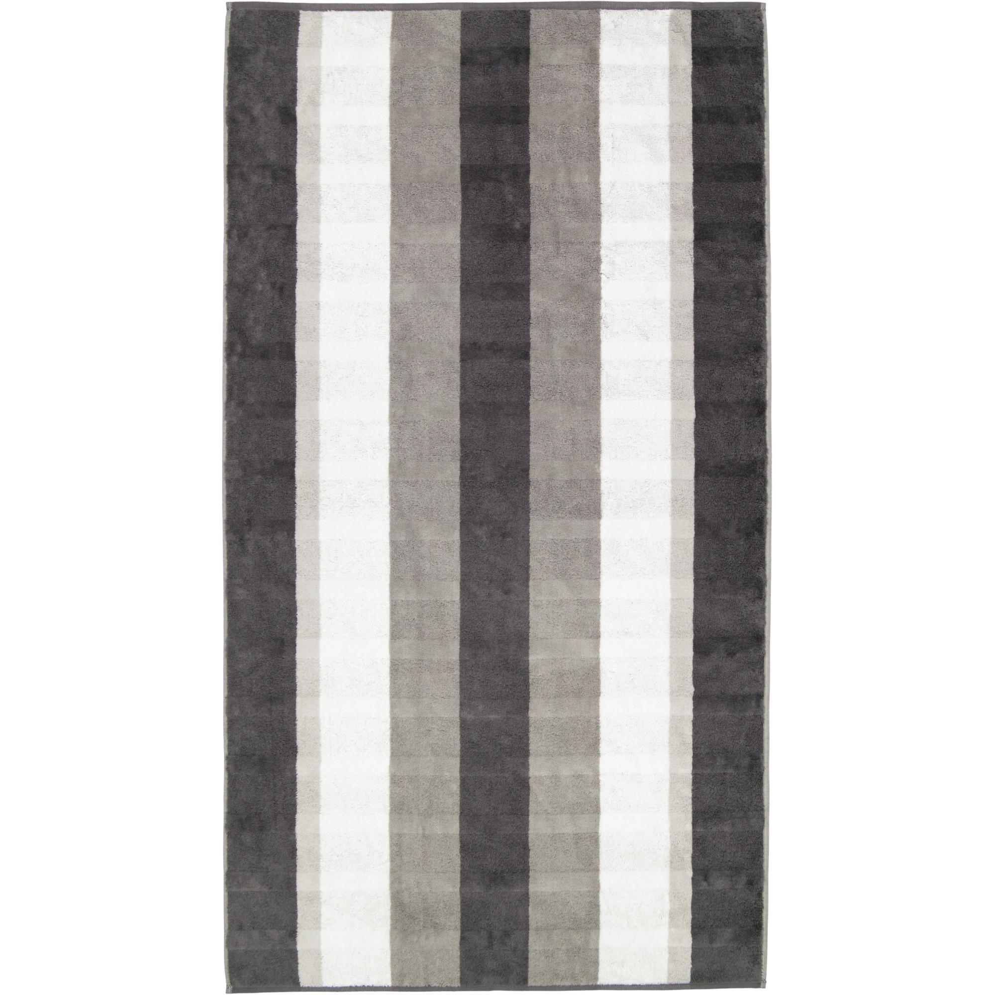 DUSCHTUCH NOBLESSE STRIPE 1087 ANTHRAZIT - 77 - Grau, Textil (80/150cm) - Cawoe