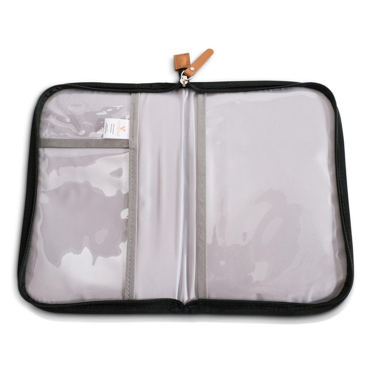 WICKELTASCHE Dokumententasche Liam schwarz Polyester, Reißverschluss, griff, leicht zu reinigen, für unterwegs - Schwarz, Textil (19/28/1cm) - Cangaroo