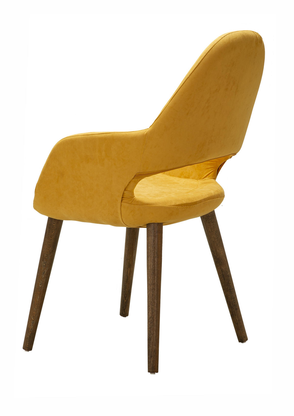 STUHL WINSTON mit Holzbeinen - Gelb, Holz/Textil (57/92/55cm) - Stuhlmann