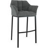 BARHOCKER Metall Grau - Schwarz/Grau, Metall (64/110/48cm) - CLP