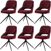 ESSZIMMERSTUHL Bordeaux 6er-Set - Bordeaux, Textil (55/87/55cm) - MCW