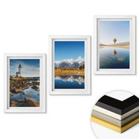 WANDBILDER 3er-Set - 20x30 cm Weißer Rahmen - Naturansichten, Leuchtturm, Berge, Ballonfahrt - Weiß, Kunststoff (20/30cm) - ArtPrintCave