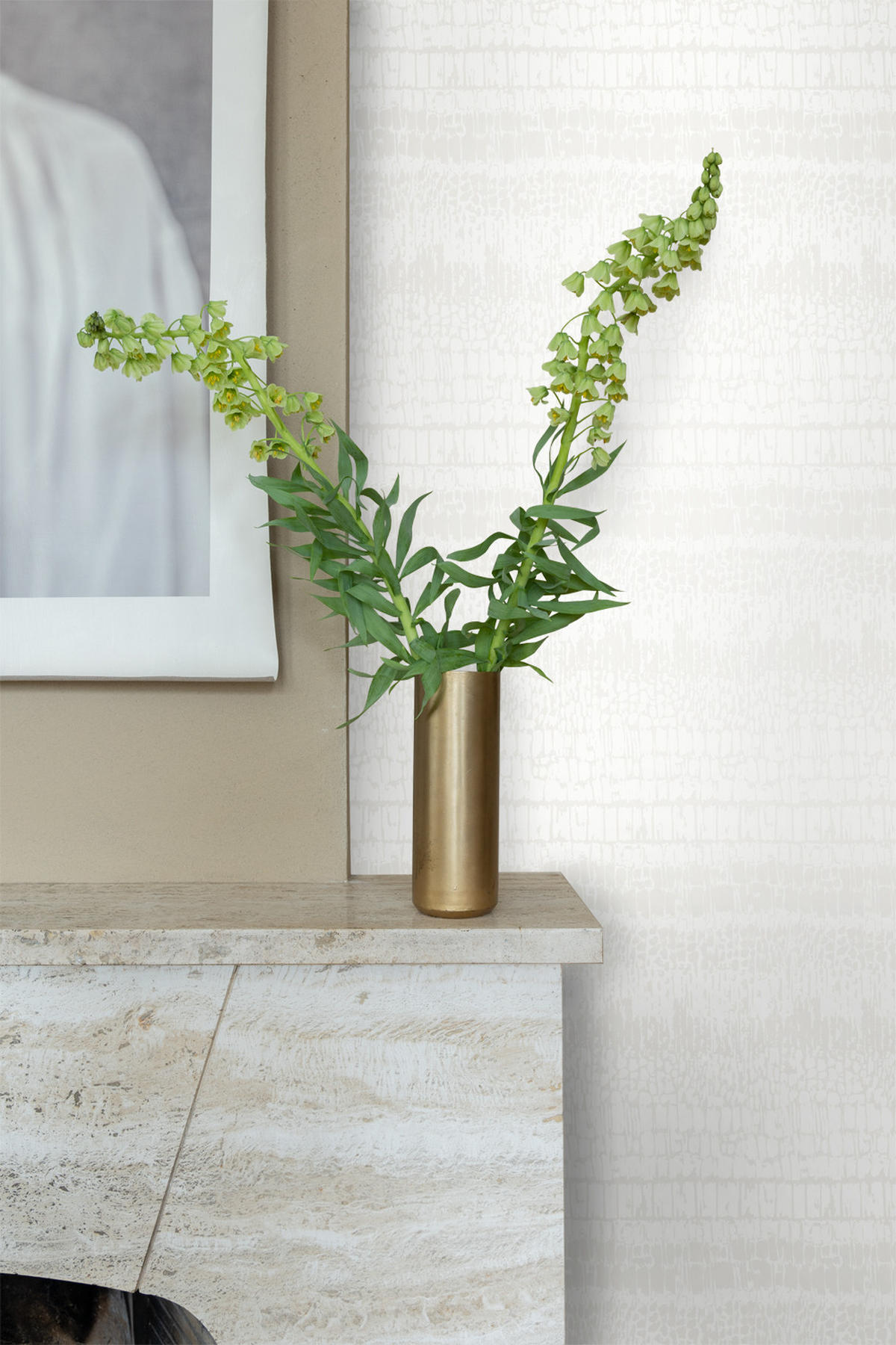 TAPETE Tierhautmuster 53 cm x 10.05 m - Weiß, Papier (53/1000cm) - Origin Wallcoverings