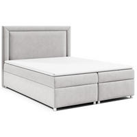 BOXBETT mit Bettkasten Trinity K-3 Bonellfederkern - Silberfarben, Holz/Holzwerkstoff (140/200cm) - Best For Home