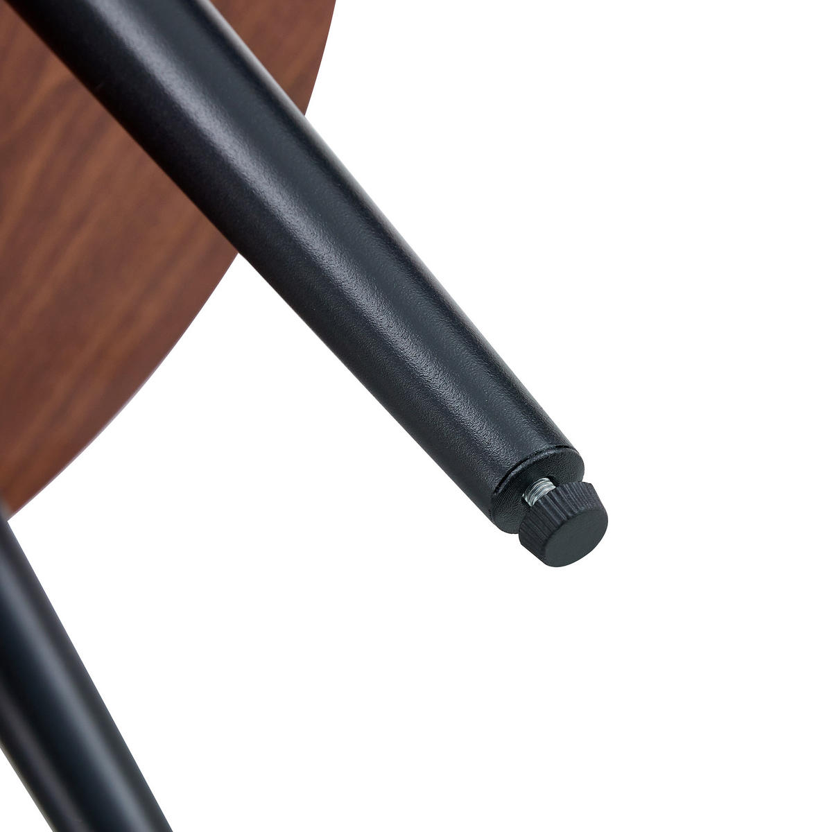 COUCHTISCH DE-37427 rund mit Jahresring-Optik Dunkelholz - Walnussfarben, Holz (60/60/37cm) - ComfortXL
