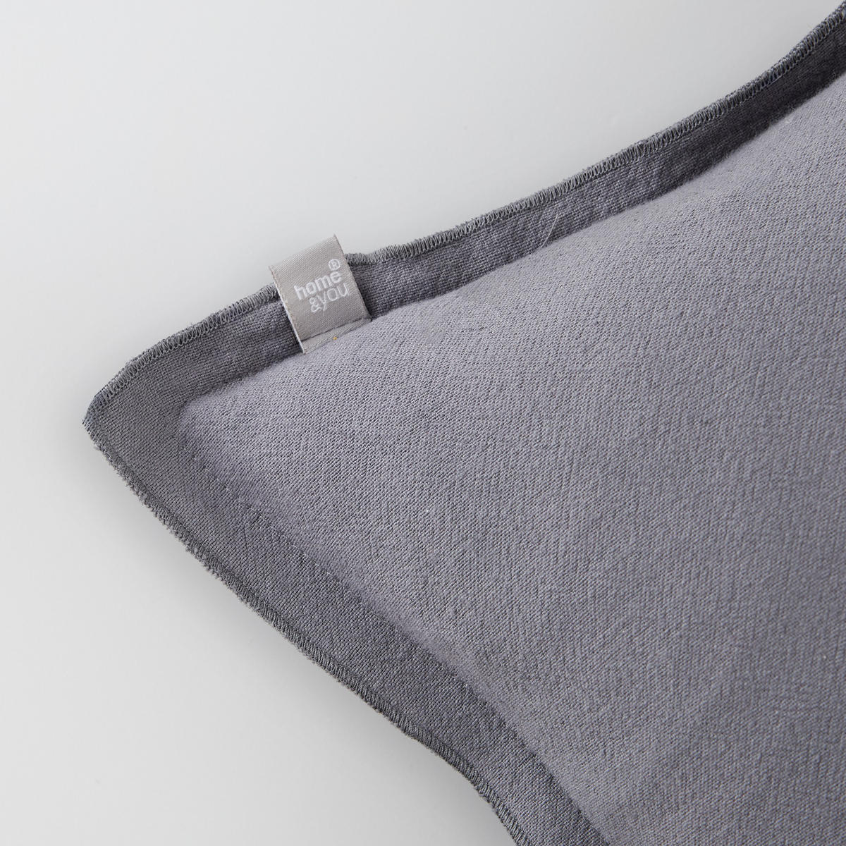 KISSENBEZUG Campos - Dunkelgrau, Textil (45/45cm) - home&you