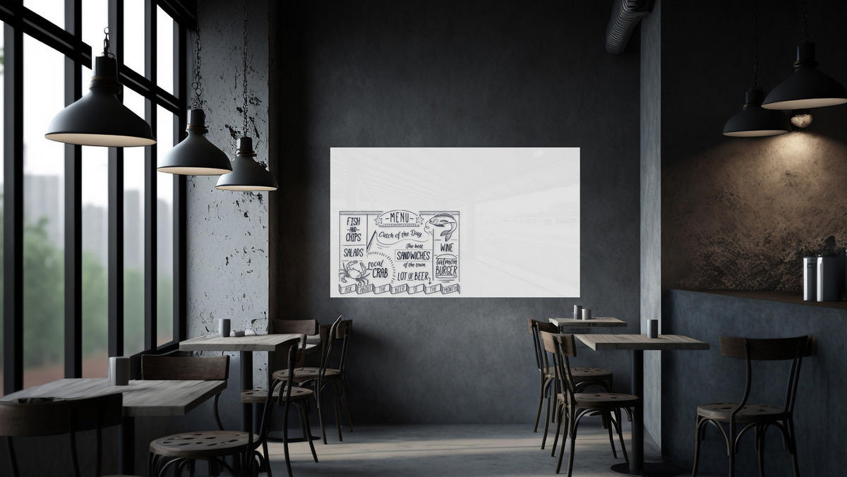 GLASBOARD - Premium SUPERWHITE Perlweiß 200x120 cm - Weiß, Glas (200/120/0.7cm) - ALLboards