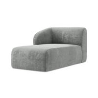 SOFAELEMENT Links Chenille Stoff Grau - Schwarz/Grau, Holzwerkstoff/Kunststoff (91/75/166cm) - Makamii