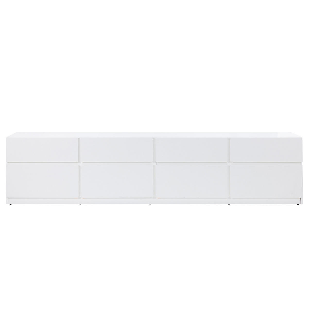 TV-LOWBOARD - Spanplatte - Weiß, Holzwerkstoff (225/53/40cm) - home24