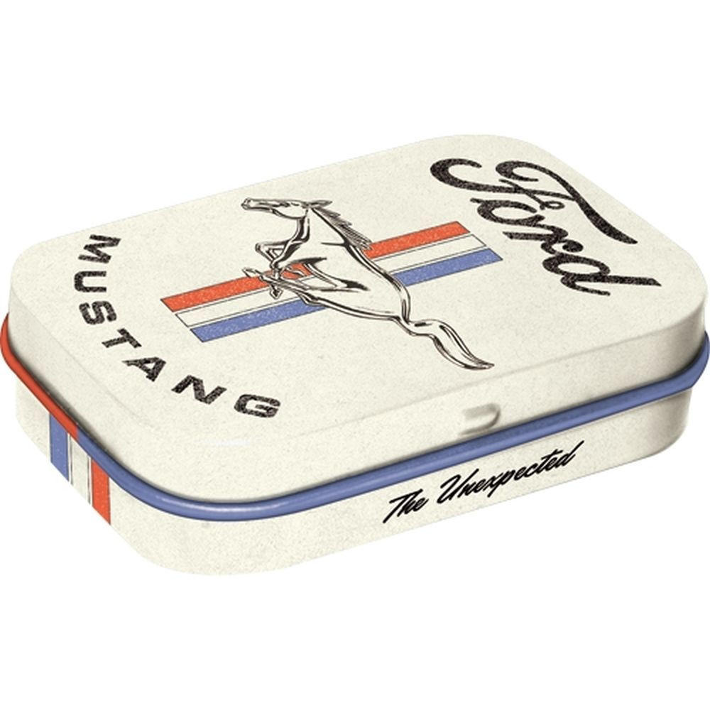 PILLENDOSE Ford Mustang Horse & Stripes Logo - Multicolor, Metall (6/1.6/4cm) - Nostalgic-Art