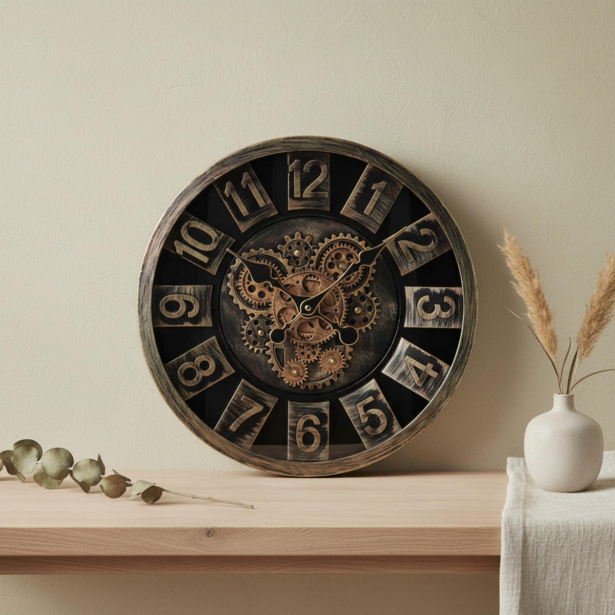 WANDUHR Ramsey Dunkelgrau 40/7/40 cm Kunstoff - Dunkelgrau, Kunststoff (40/40/7cm) - Mondex