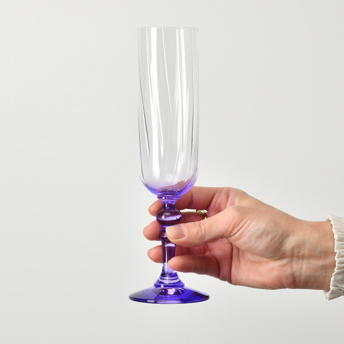 SEKTGLÄSER, 2er-Set, 200 ml - Violett, Glas (0.2L) - Krosno Glass