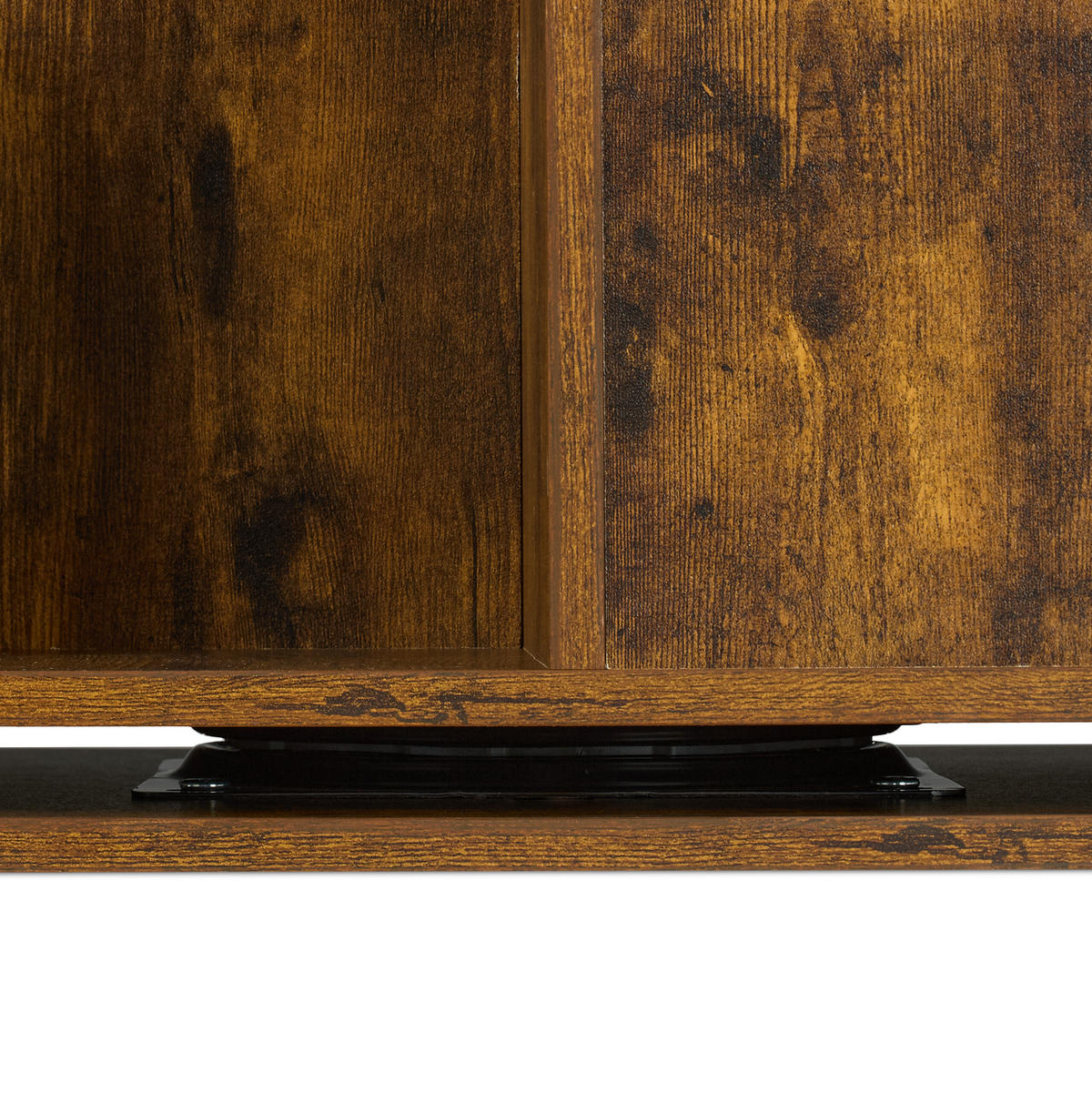 BÜCHERREGAL - Braun, Holzwerkstoff/Metall (39/95/39cm) - Relaxdays