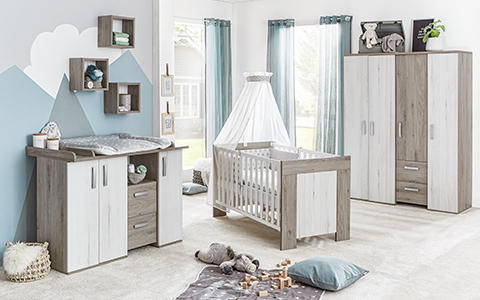 Babyzimmer Himmelblau