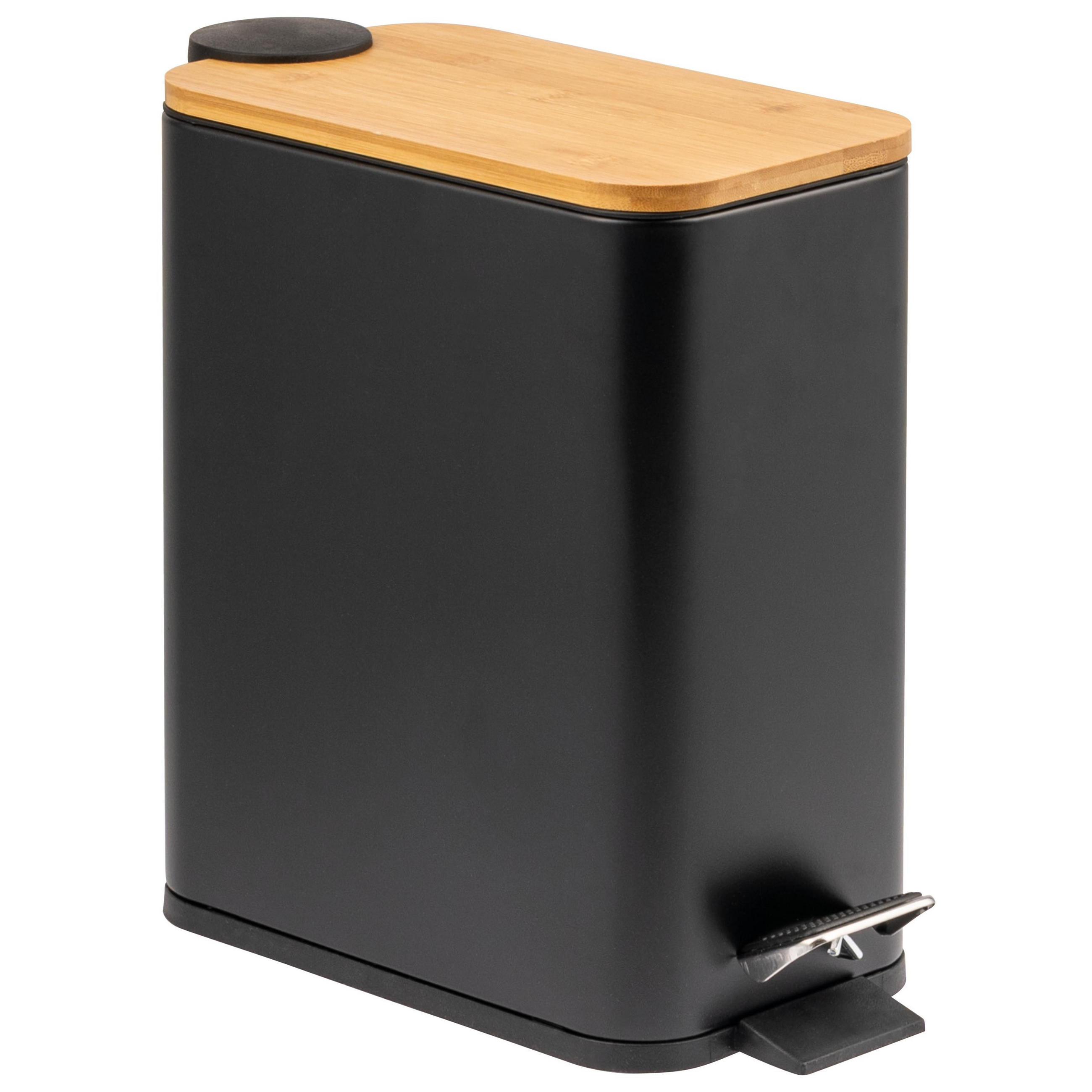 ABFALLEIMER, schwarz - Schwarz, Metall (14/28.5/30cm) - bremermann