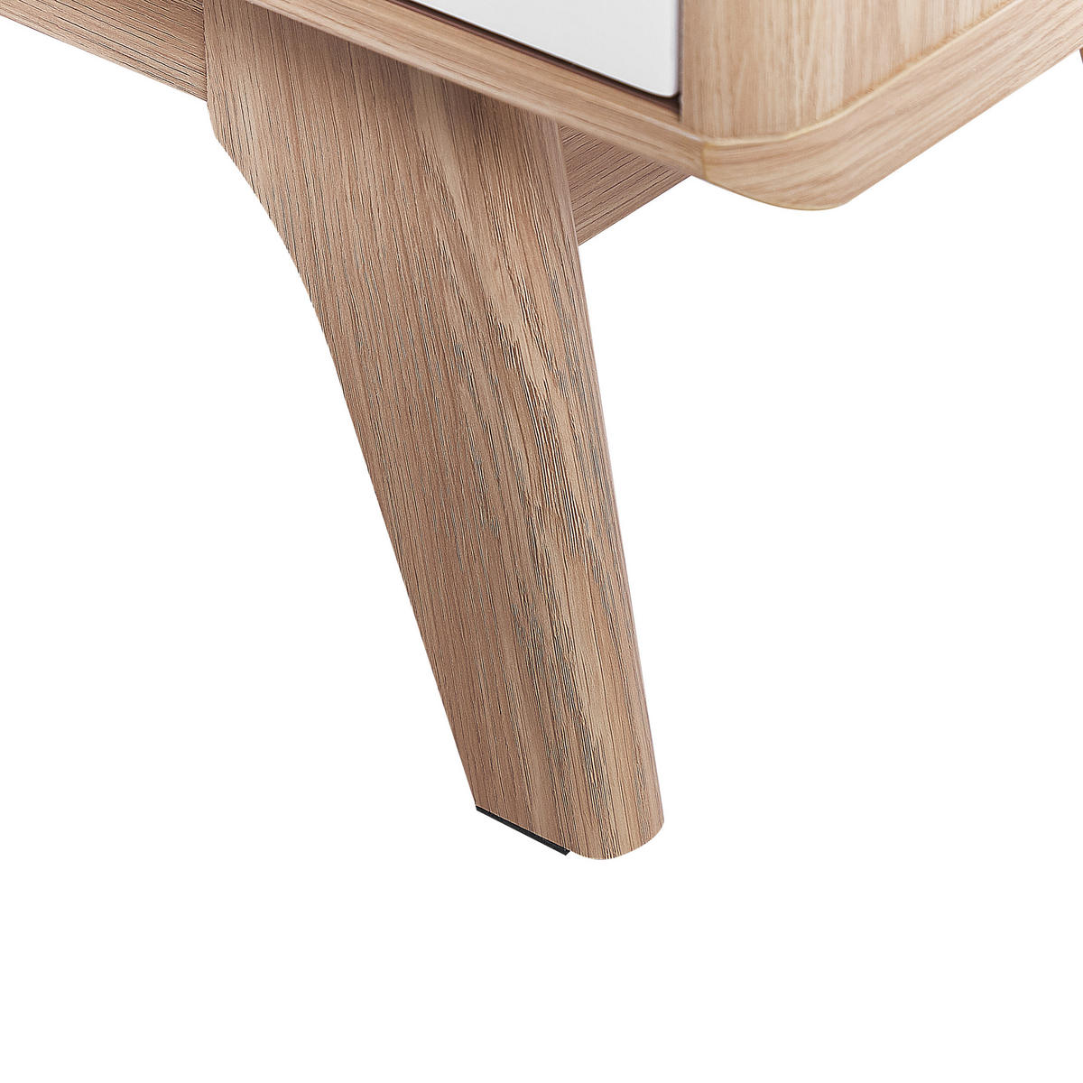 TV-MÖBEL Hellbraun, Weiß BUFFALO 35/117/44 cm - Hellbraun, Holzwerkstoff (117/44/35cm) - Beliani